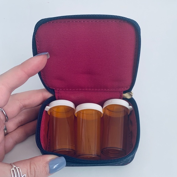 SOLD Coach Zip up Pill Case - Picture 3 of 3